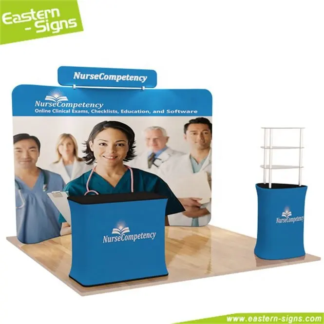 exhibit display booth aluminum advertising display collapsible two store exhibit booth tradeshow exhibition booth