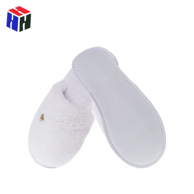 Personalized Bulk Hotel SPA Guest Room Disposable White Bath Slippers For Hotel Amenities