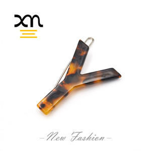 Personalizzato alla moda grande lettera pin di capelli della <span class=keywords><strong>clip</strong></span> per le ragazze accessori guscio di tartaruga in acetato personalizzato <span class=keywords><strong>clip</strong></span> di capelli di bobby pin di design di moda - Product Image 4