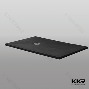 Diseño especial de Piedra Negro resina <span class=keywords><strong>ducha</strong></span> base - Product Image 3