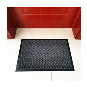 Gris de interior al aire libre de <span class=keywords><strong>la</strong></span> puerta de entrada alfombra piso tierra barrera Mat zapato Scrapr felpudo - Product Image 5