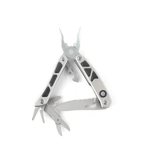 Heavy Duty Multi Tool Pliers With LED Light,Fine Blanked Multi Purpose Hand Tool With Big knife, Multi Functional Pocket Tool