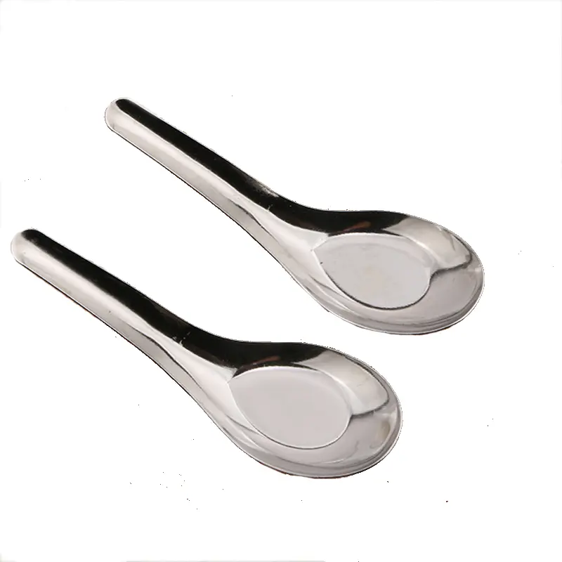 Cheap Metal Chinese spoon Stainless Steel Spoon Table Soup Spoon Set Wholesale