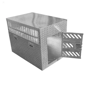 Reboque de alumínio k9 caixa de transporte de cães