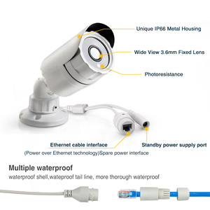 Loosafe HD 1080 p mini cámara 2mp cámara de seguridad al aire libre cámara IP <span class=keywords><strong>Poe</strong></span> pequeños - Product Image 6