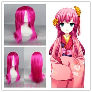 Alta calidad ChuSinGura 46 + 1 Aguri <span class=keywords><strong>Asano</strong></span> cosplay peluca rosa oscuro - Product Image 3