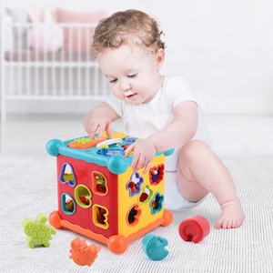 Boîte à musique sonore lumineuse pour enfants RC Jouets cubes intelligents pour bébés avec blocs - Product Image 3