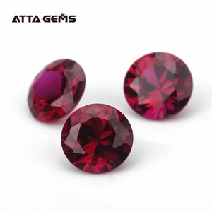 Pigeon Blood <span class=keywords><strong>Red</strong></span> Synthétique Ruby Pierre Prix Par Carat Rubi Corindon Perles Pour Anneau Bijoux Faire Des Acheteurs - Product Image 6