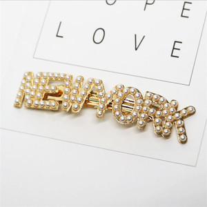 Épingles à cheveux en perles populaires, pinces à cheveux pour filles, belles pinces à cheveux en alliage pour femmes, accessoires - Product Image 4