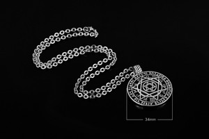 Hip Hop hexagrama estrella David judío Iced Out CZ Zircon impermeable de acero inoxidable joyería de moda colgante collares para hombres y mujeres - Product Image 4