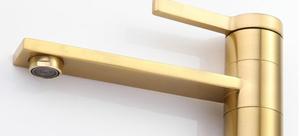 Bagno Alto Bacino Rubinetto Piattaforma Ha Montato Un Foro D'oro Del Bacino Del Rubinetto - Product Image 6