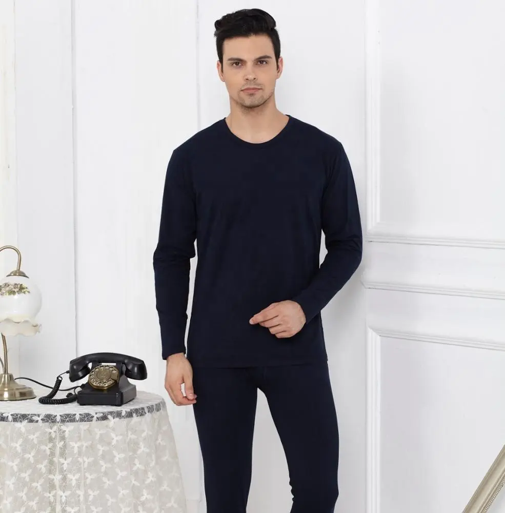 Calzoncillos largos de algodón para hombre, ropa interior térmica de alta calidad, personalizada, para invierno