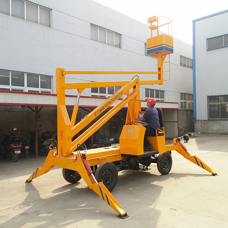 Подъемник с шарнирным телескопическим дизельным двигателем, подъемник с креплением на прицепе, самоходный подъемник-Стрела 600*700 мм, размер стола 15000 мм