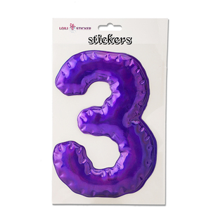 Haute qualité pas cher décoration de <span class=keywords><strong>la</strong></span> <span class=keywords><strong>maison</strong></span> 3D numéro forme autocollant de bulle de <span class=keywords><strong>dessin</strong></span> animé - Product Image 2