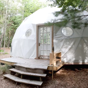 Nueva moda de cúpula geodésica prefabricadas media esfera glamping carpa de cúpula para venta - Product Image 1
