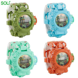 <span class=keywords><strong>Puzzle</strong></span> Phim Hoạt Hình Biến Hình Robot Đồ Chơi Máy Chiếu Điện Tử Xem Đồ Chơi - Product Image 3