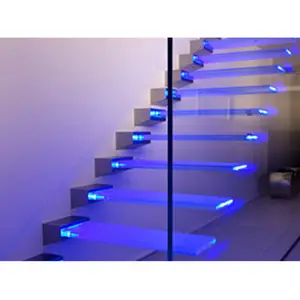 KAHO Modern Special Tempered Led Light Glass Stair Price