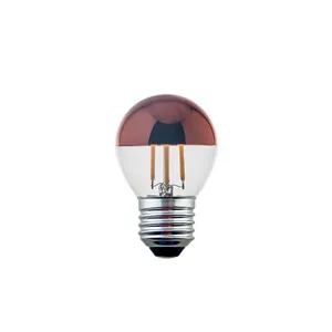 Mitad de oro G45 Edison globo bombilla LED 4 W plateado punta Vintage bombilla LED de filamento E26 candelabros Base lámpara 40 vatios Equ - Product Image 1