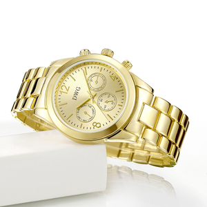 Relojes de <span class=keywords><strong>Oro</strong></span> de 24k con Movimiento de Cuarzo Japonés Geneva <span class=keywords><strong>para</strong></span> <span class=keywords><strong>Hombre</strong></span> - Product Image 4