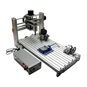 DIY CNC 3060 3 Sumbu 4 Sumbu CNC Router 6030 CNC Mesin Penggilingan Ukiran untuk Router Pertukangan