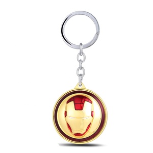 热卖铁人英雄钥匙扣定制金属可旋转钥匙扣 - Product Image 5