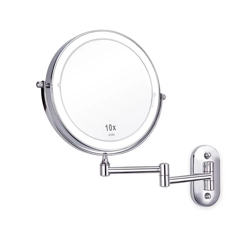 Battery Operated Lighted Wireless Wall Mount Magnifying Cosmetic mirror