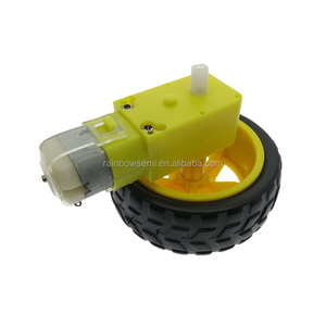 Motor de <span class=keywords><strong>la</strong></span> deceleración de <span class=keywords><strong>la</strong></span> CC + ruedas de apoyo smart car chasis, ruedas de automóviles/robot - Product Image 1