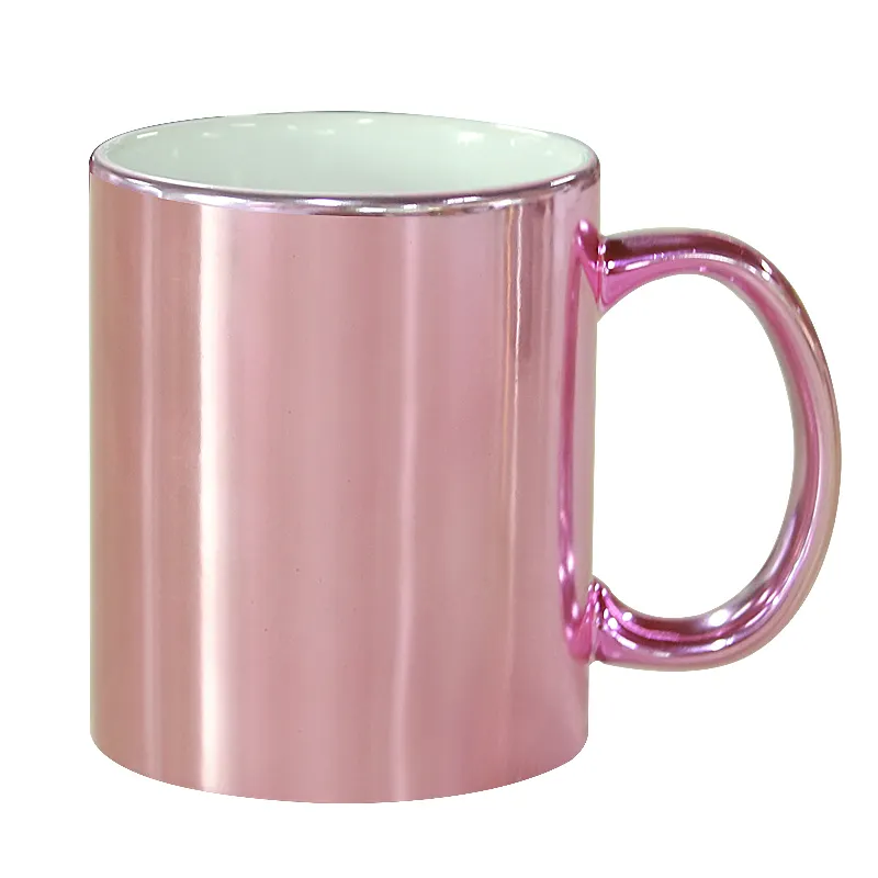 Customizable sublimate ceramic coffee blanks sublimation mug color mugs gold supplier wholesale