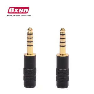 Gold Plated 4.4mm 5 Poles Male Full Balanced Headphone Plug