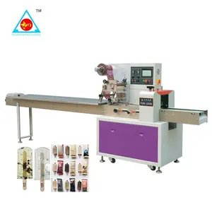 Volautomatische horizontale wikkelen flow pack verpakking machine ijs lolly popsicle verpakking machine