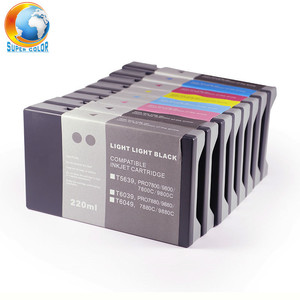 Supercolor Aucun Fuite et Grand Escompte Ventes En Vrac compatible <span class=keywords><strong>cartouche</strong></span> d'<span class=keywords><strong>encre</strong></span> pour Epson Stylus Pro 7600 9600 <span class=keywords><strong>cartouche</strong></span> d - Product Image 1