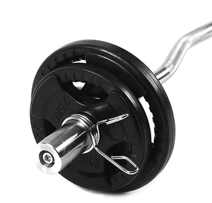 גומי מצופה 50mm 3 חור כושר משקולת משקל צלחת גומי כיסוי - Product Image 2