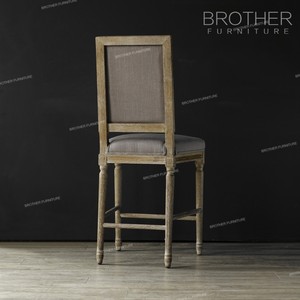 2018 <span class=keywords><strong>tendance</strong></span> vintage chaise siège tabouret de <span class=keywords><strong>bar</strong></span> en bois chaise haute - Product Image 3