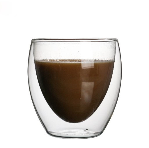 Wholesale Hot Cheap Personalize Handmade Thermal Borosilicate Clear Double Wall Glass 250ml Cups Mug without Handle