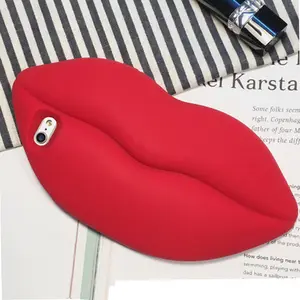 Lèvres rouges flamboyantes à la mode et populaires grandes lèvres sexy pour étui de téléphone portable anti-chute en silicone iphone 11