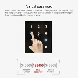 Fournisseur de serrures de porte intelligentes Meilleur <span class=keywords><strong>prix</strong></span> Code <span class=keywords><strong>Carte</strong></span> Serrure de porte intelligente à empreintes digitales pour portes en bois, métal, composite - Product Image 4