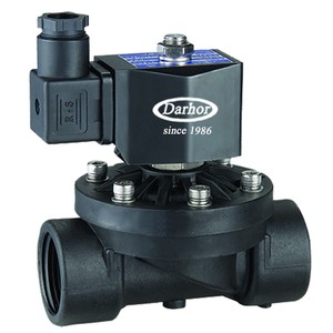 Darhor dw51 hai cách 1inch 2inch thường đóng nhựa Van điện từ NBR con dấu PA66 vườn van 220V - Product Image 1