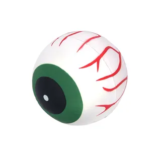 プレゼント用カスタムロゴプリント目の形PUソフトアンチフォーム眼球ストレスボール
