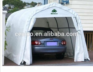 Tettoia Classica Portatile per Auto in PVC con Telaio in Acciaio, Plastica e Legno per <span class=keywords><strong>Garage</strong></span> Auto, Applicazioni Multiple - Product Image 2