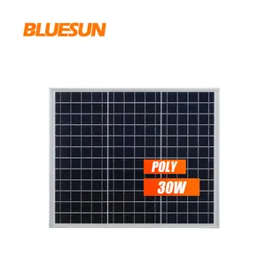 Bluesun 미니 태양 전지 패널 가격 12 V 30W 태양 전지 패널 40W 50W 550W 태양 광 PV 모듈 패널 가정용 키트 용 태양 전지 - Product Image 1