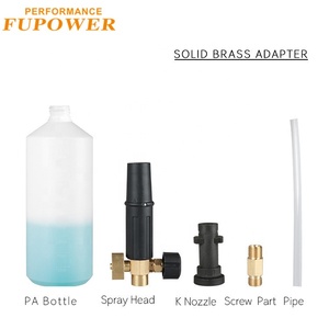 Accessoires de nettoyage de <span class=keywords><strong>voiture</strong></span>, pistolet à <span class=keywords><strong>mousse</strong></span>, buse en laiton <span class=keywords><strong>pour</strong></span> lave-linge, PA pot, - Product Image 2