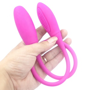 7 velocidad vibración doble lados lesbiana coqueteando USB recargable vibrador bala - Product Image 4