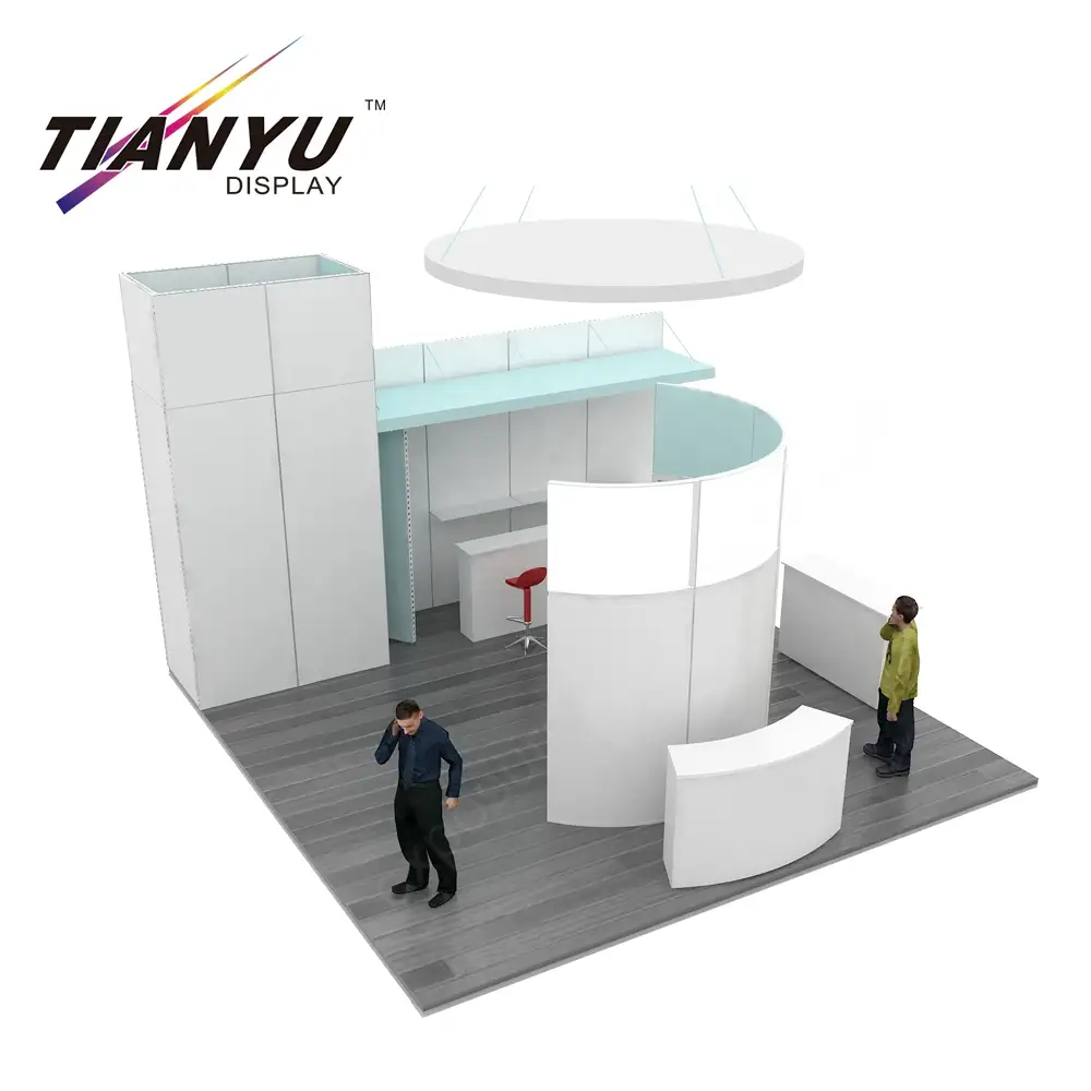 Tianyu תצוגה מותאם אישית אלומיניום מסגרת בתערוכה מקצועית, נייד תצוגת אקספו תא 10x10