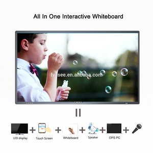 Inteligente de 55 pulgadas Panel plano 3D proyección interactiva sistema pizarra 4 <span class=keywords><strong>K</strong></span> TV Multi Touch educación todo en una PC - Product Image 2