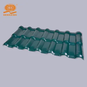 Selected imported raw materials Strong acid and alkali resistance german curved corrugated resin roof tile