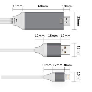 Cho <span class=keywords><strong>iphone</strong></span> để HDMI <span class=keywords><strong>Adapter</strong></span> Cáp <span class=keywords><strong>AV</strong></span> Kỹ Thuật Số 1080 p Cho iPad Pro Không Khí <span class=keywords><strong>iPhone</strong></span> X 8 <span class=keywords><strong>7</strong></span> <span class=keywords><strong>7</strong></span> cộng với 6 s 6 5 s Gương Airplay - Product Image 5