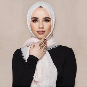 Warm Hijab Cloud Women's Shawl Viscose Premium Crinkle Muslim Islam Maxi Scarf E - Foto 7