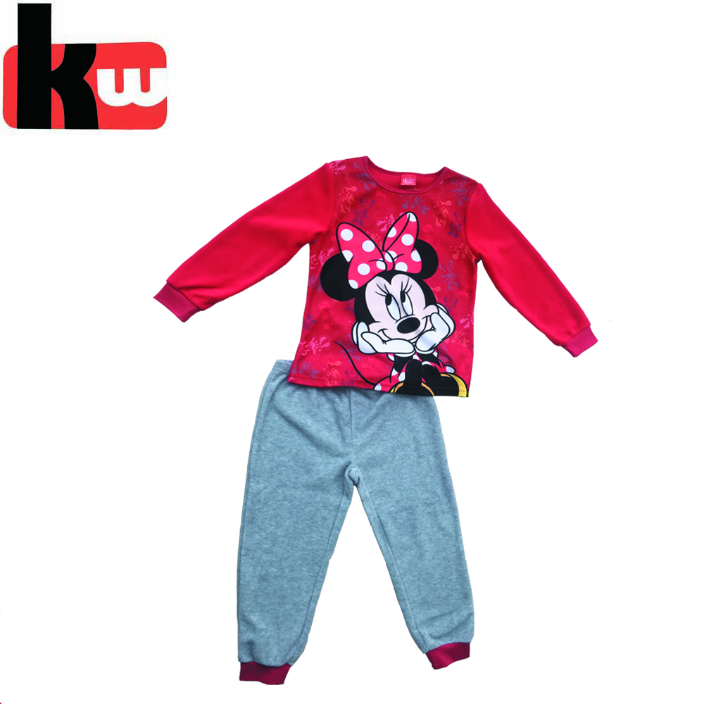 Мультфильм одежда для маленьких девочек теплые флисовые пижамы Горячая пижамы для девочек флисовые пижамы