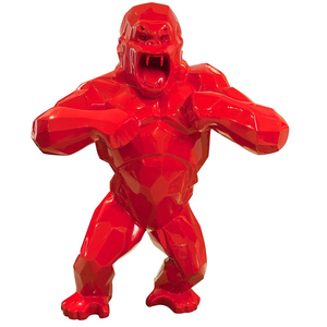 Usine <span class=keywords><strong>de</strong></span> forme animale en gros fiber <span class=keywords><strong>de</strong></span> verre géométrique 80 cm Rouge <span class=keywords><strong>king</strong></span> <span class=keywords><strong>kong</strong></span> statue - Product Image 1