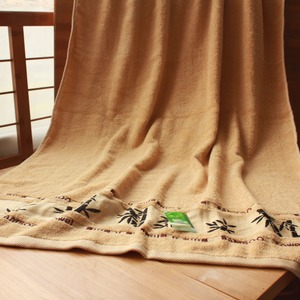 Haute qualité bain éponge de bambou serviette de fiber de séchage à sec mince Serviette Ensemble - Product Image 3